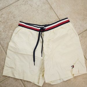 Tommy Hilfiger Classic White Mens Swim Trunks - New Never Used